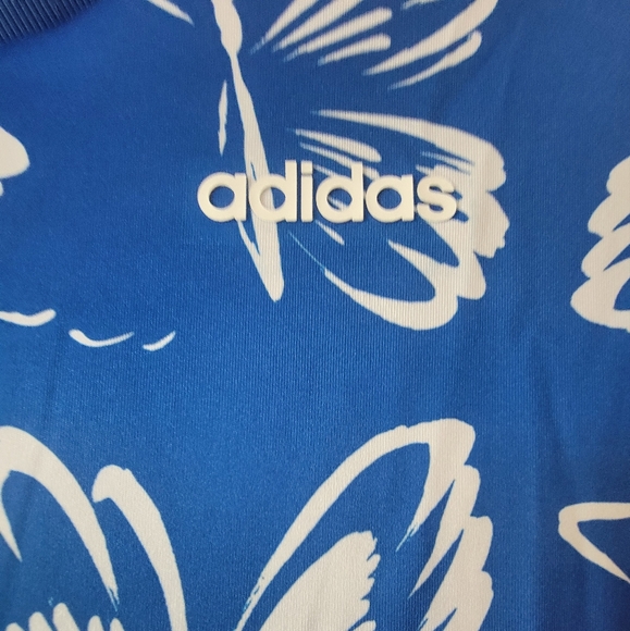 Adidas × Farm Rio Blue Butterfly Print Women's Dress - Picture 4 of 5
